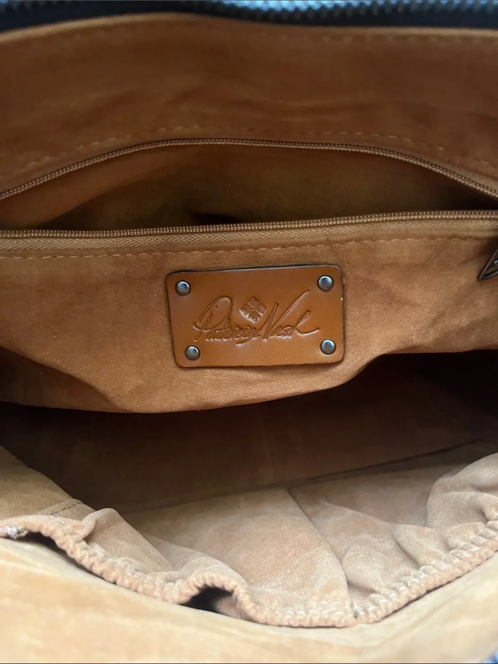 Patricia Nash Black Leather Shoulder Bag